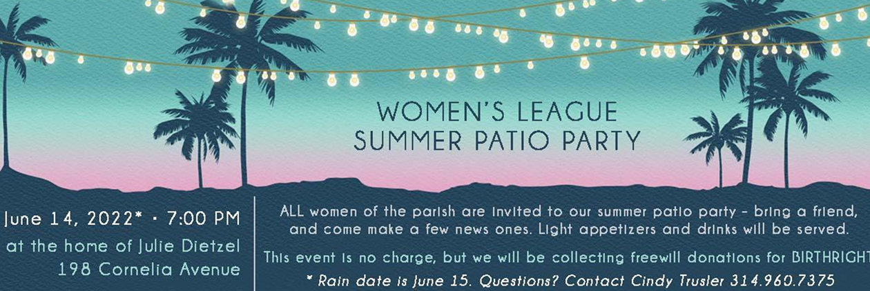 Women&#39;s League Summer Patio Party 